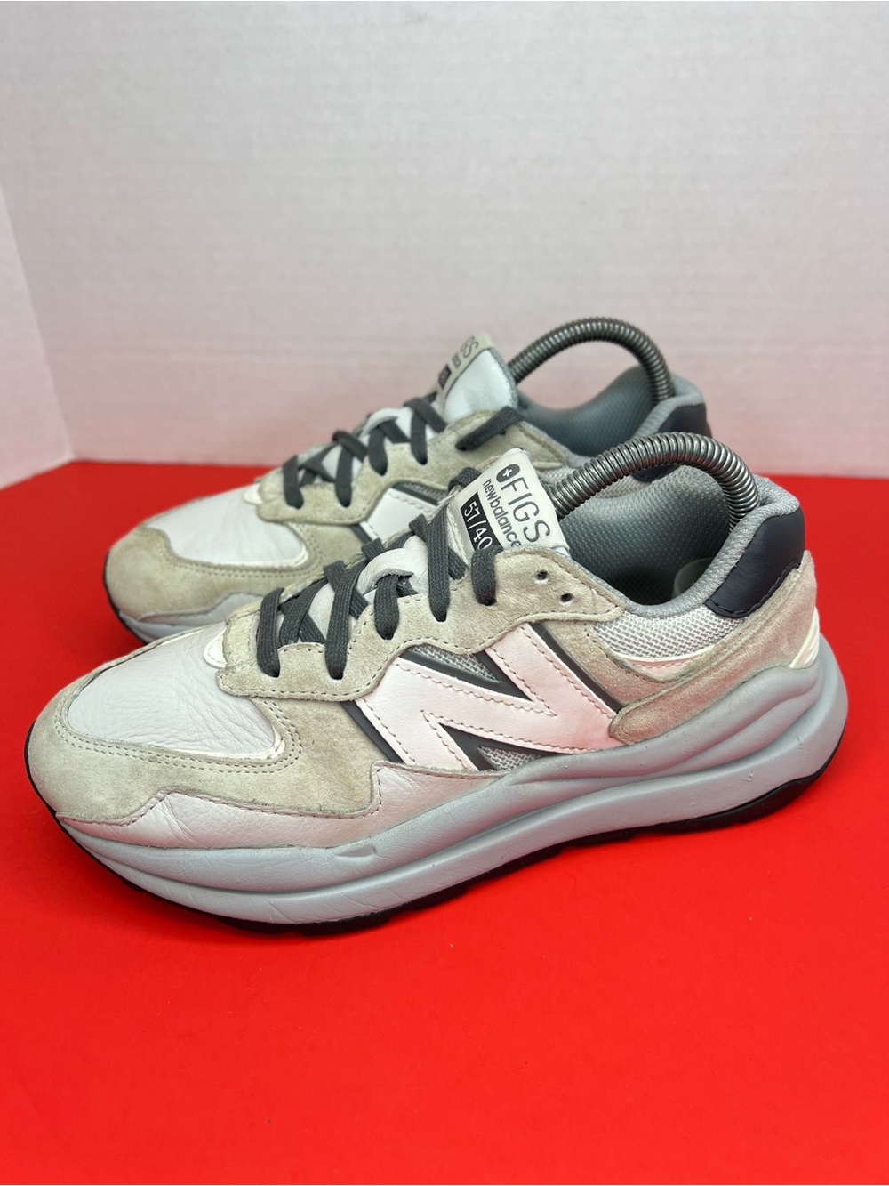 New Balance 57/40 +Figs Mens 5.5D M5740FGB Eucalyptus Grey Good Condition!